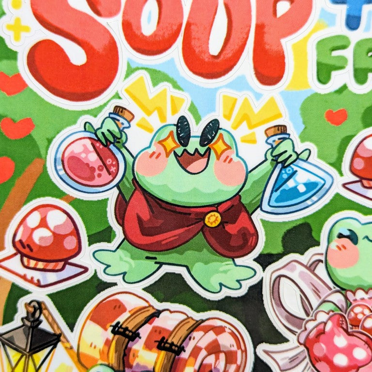Merchant Frog Sticker Sheet