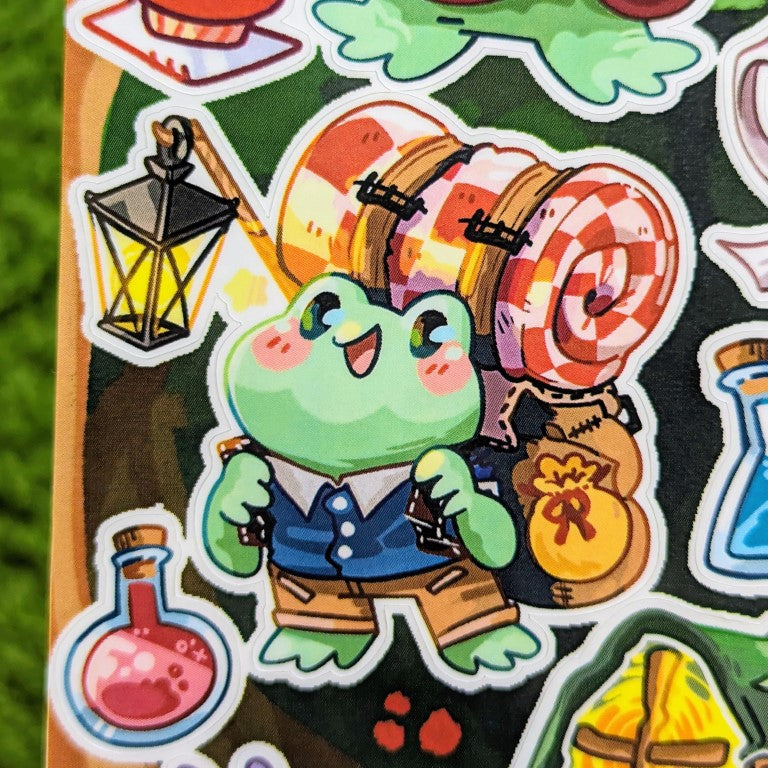 Merchant Frog Sticker Sheet