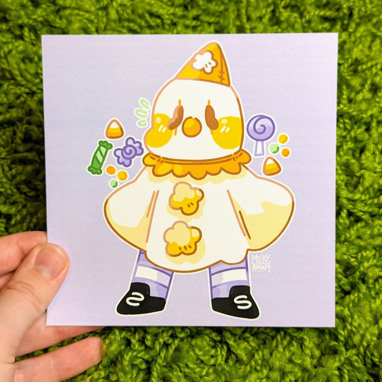 Halloween Clown Square Prints