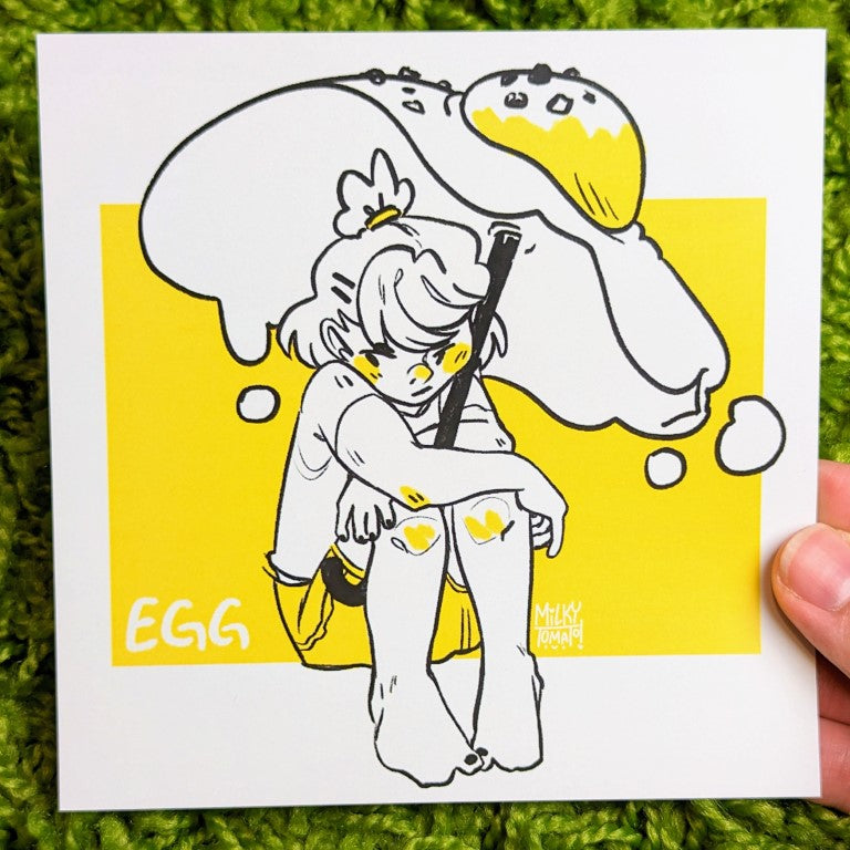 Cute Breakfast Doodle Square Prints