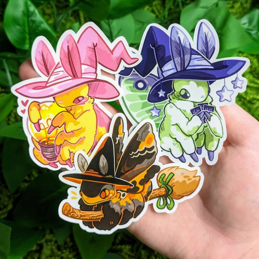 Moth Witch Stickers