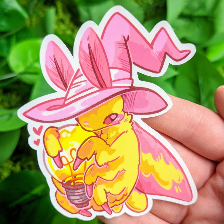 Moth Witch Stickers