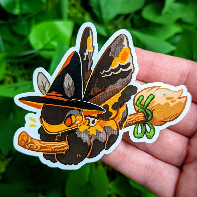 Moth Witch Stickers