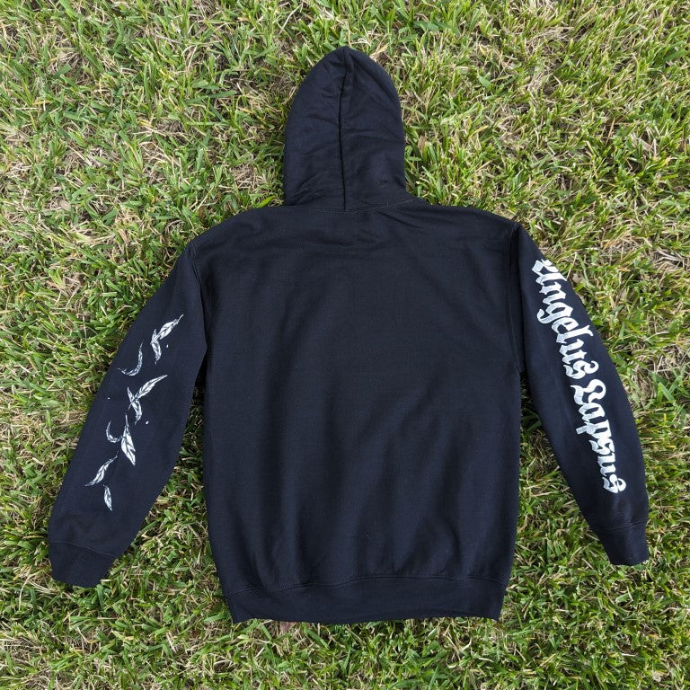 Black Fallen Angel Hoodie - FRONT IMAGE