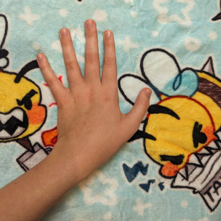 Chaotic Bees Throw Blanket