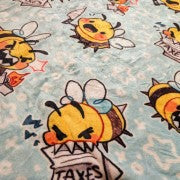 Chaotic Bees Throw Blanket