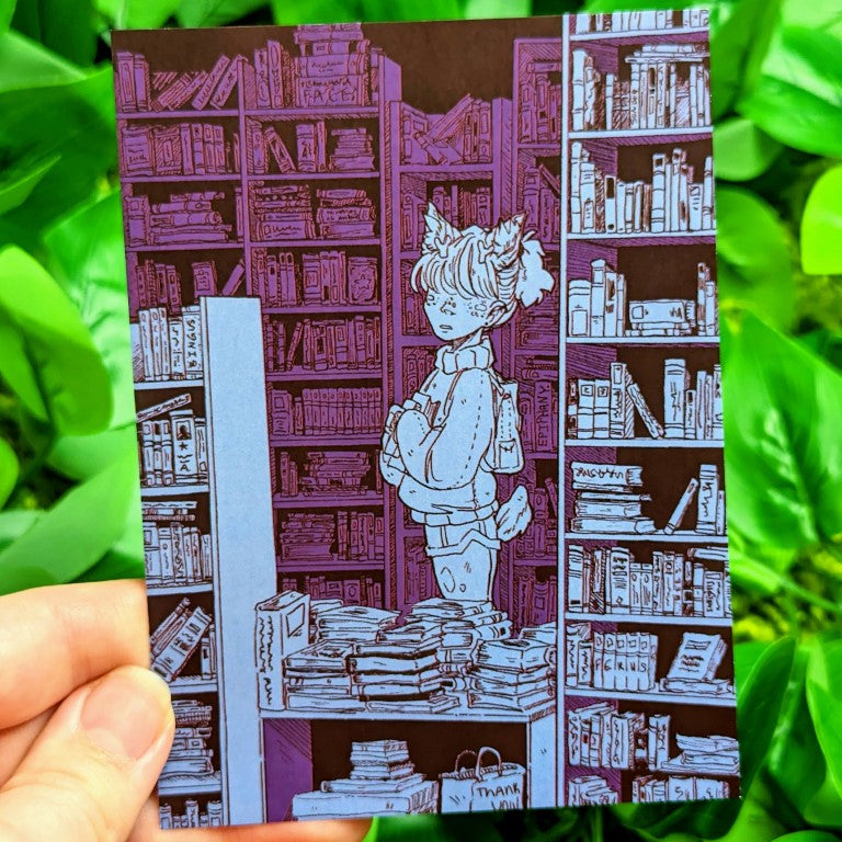 Bookstore Girl Mini Prints - 4x5"