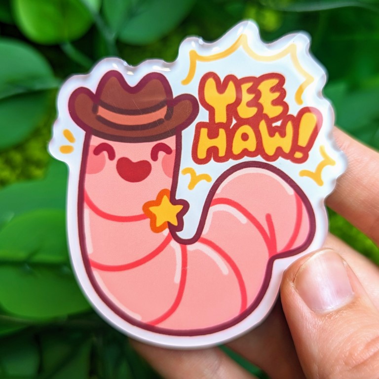 Cowboy Worm Magnets