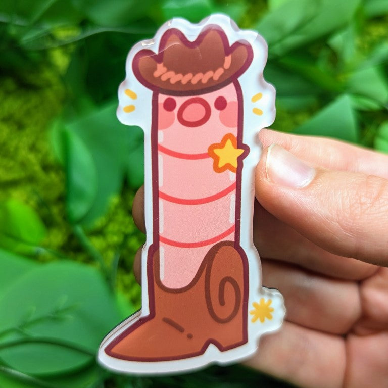 Cowboy Worm Magnets