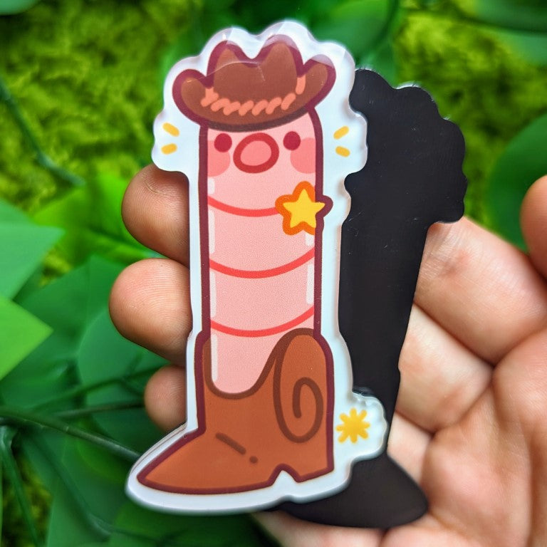 Cowboy Worm Magnets