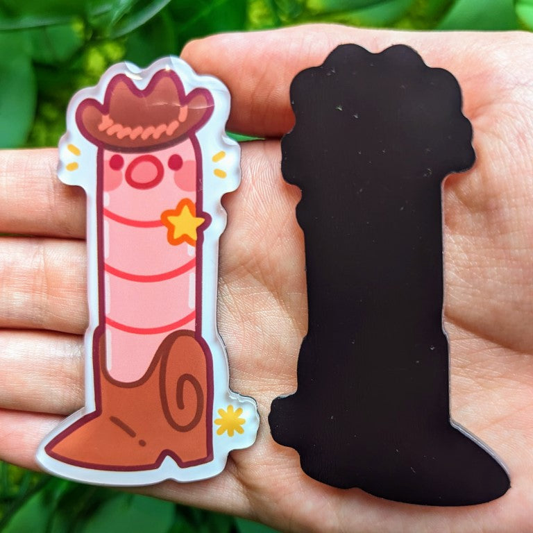 Cowboy Worm Magnets