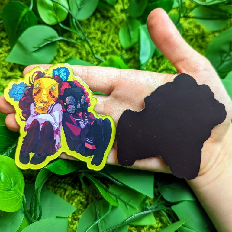 Gas Mask Girls Magnet