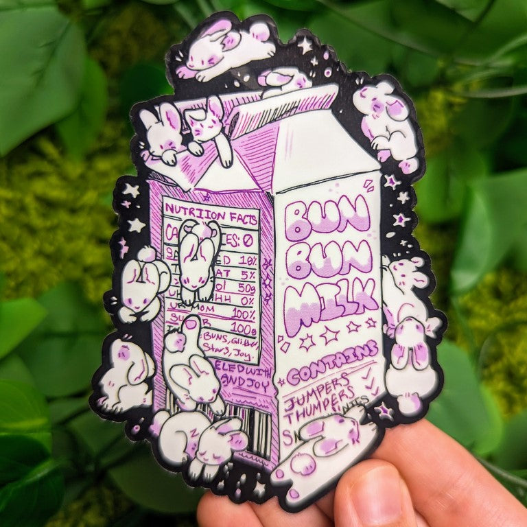 Bunny Milk Sticker
