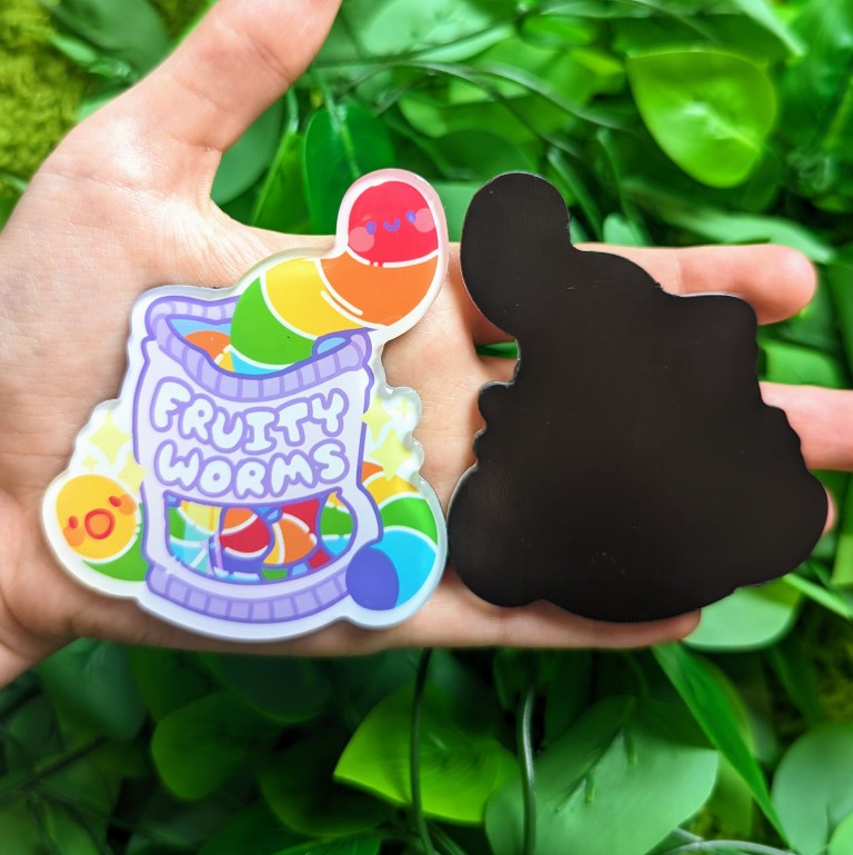 Pride Fruity Worms Magnet