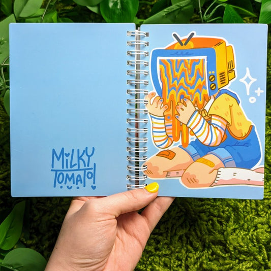 Drippy Saturated TV Head Small Reusable Sticker Book
