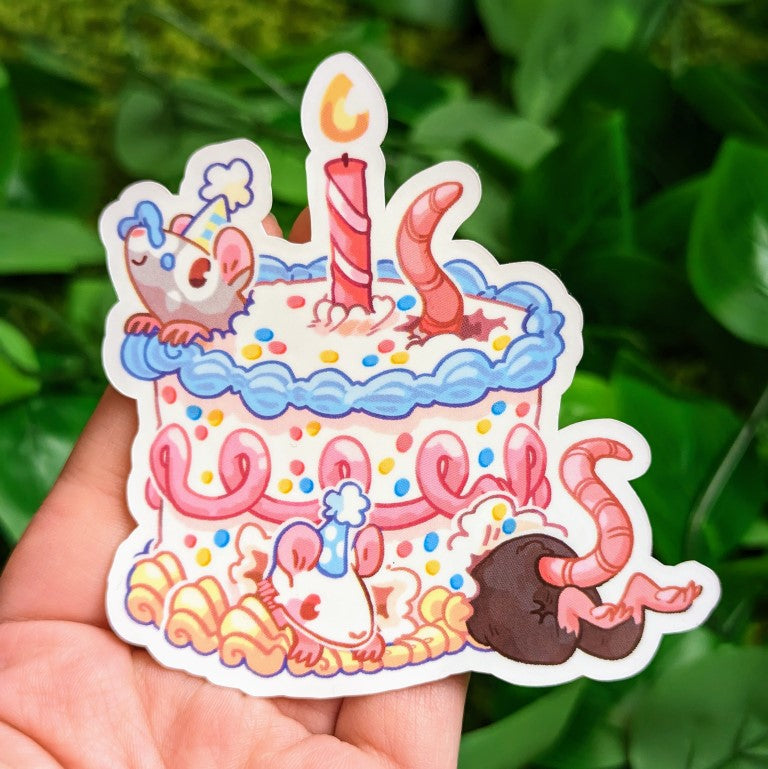 Rat Party Stickers
