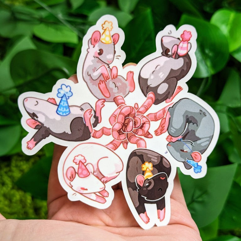 Rat Party Stickers