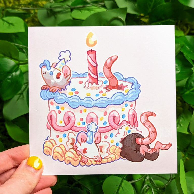 Rat Party Mini Prints