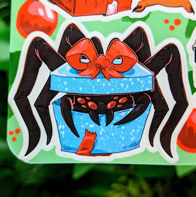 Creepy Christmas Gifts Sticker Sheet