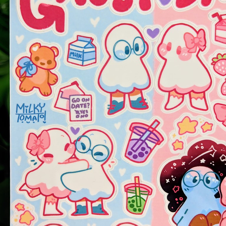 Ghost Date Sticker Sheet