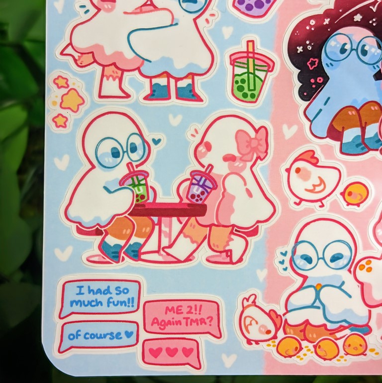 Ghost Date Sticker Sheet