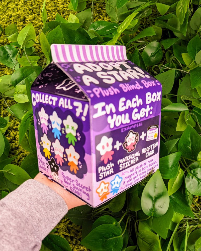 A view of the star baby adoption milk carton.
