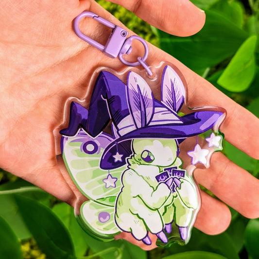 Moth Witch Keychains