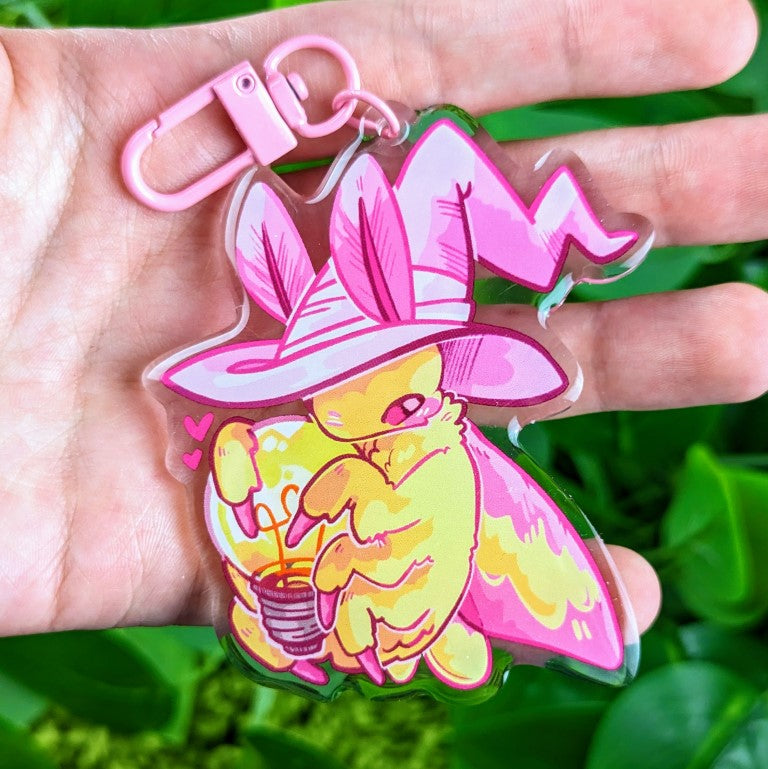 Moth Witch Keychains