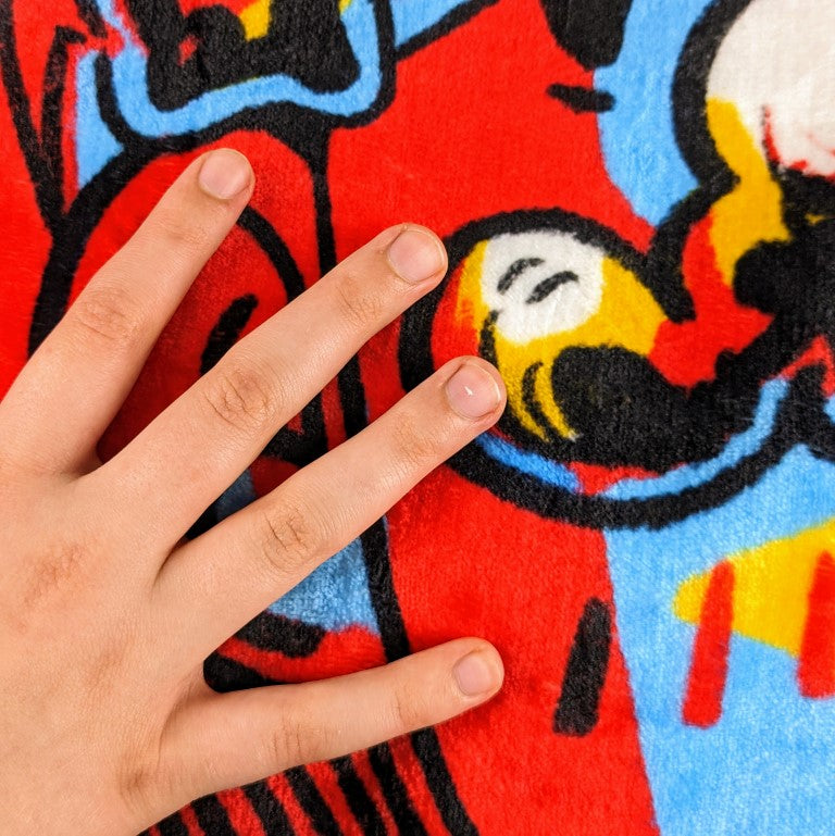 Space Girl V2 Saturated Throw Blanket