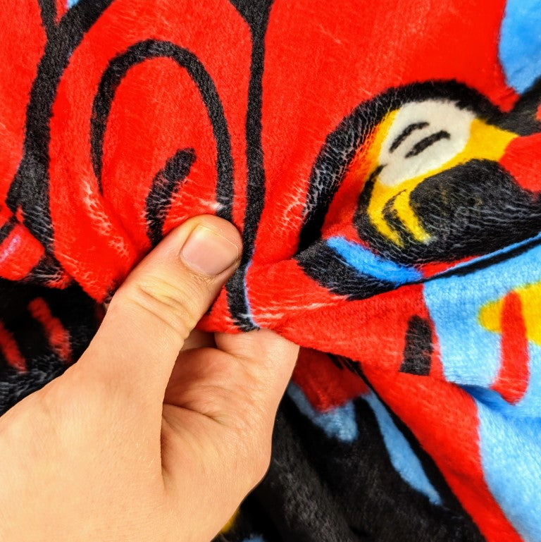 Space Girl V2 Saturated Throw Blanket