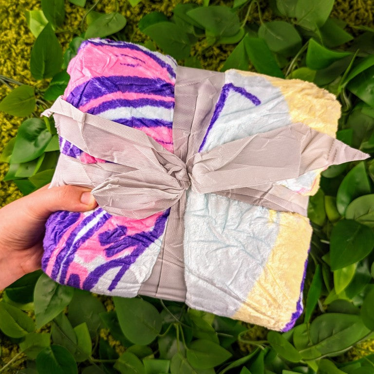 Space Girl V2 Pastel Throw Blanket