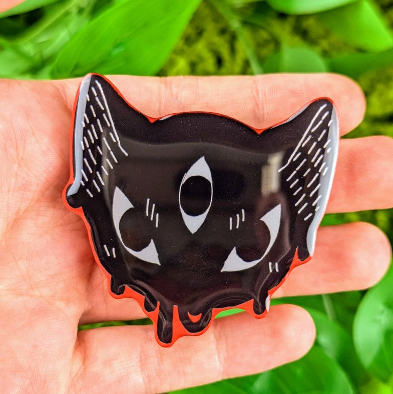 Creepy Cat Phone Grip