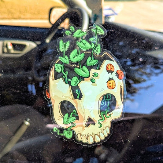 Plant Skull Window Sticker!