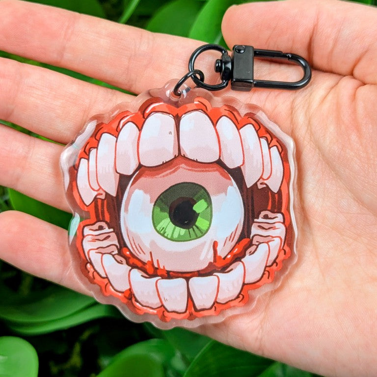 Eye in Mouth Keychain!