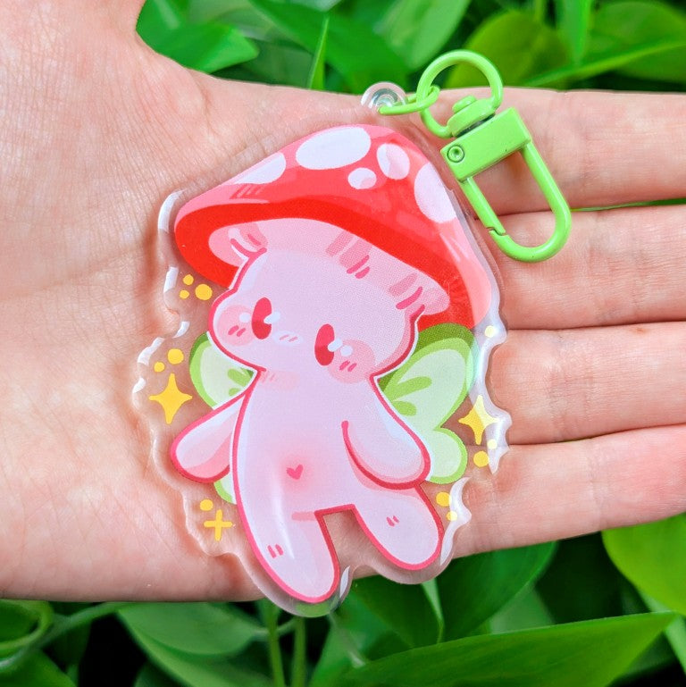 Mushroom Fairy Keychain!