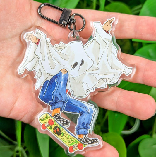 Skater Ghost Keychain!