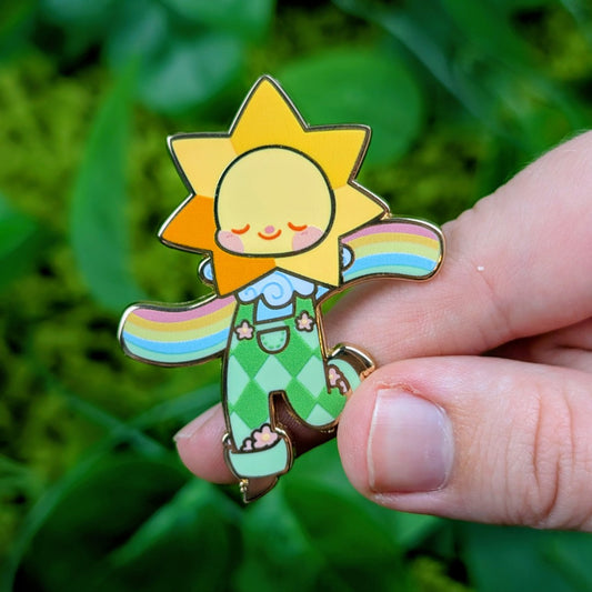 Sun Clown Enamel Pin