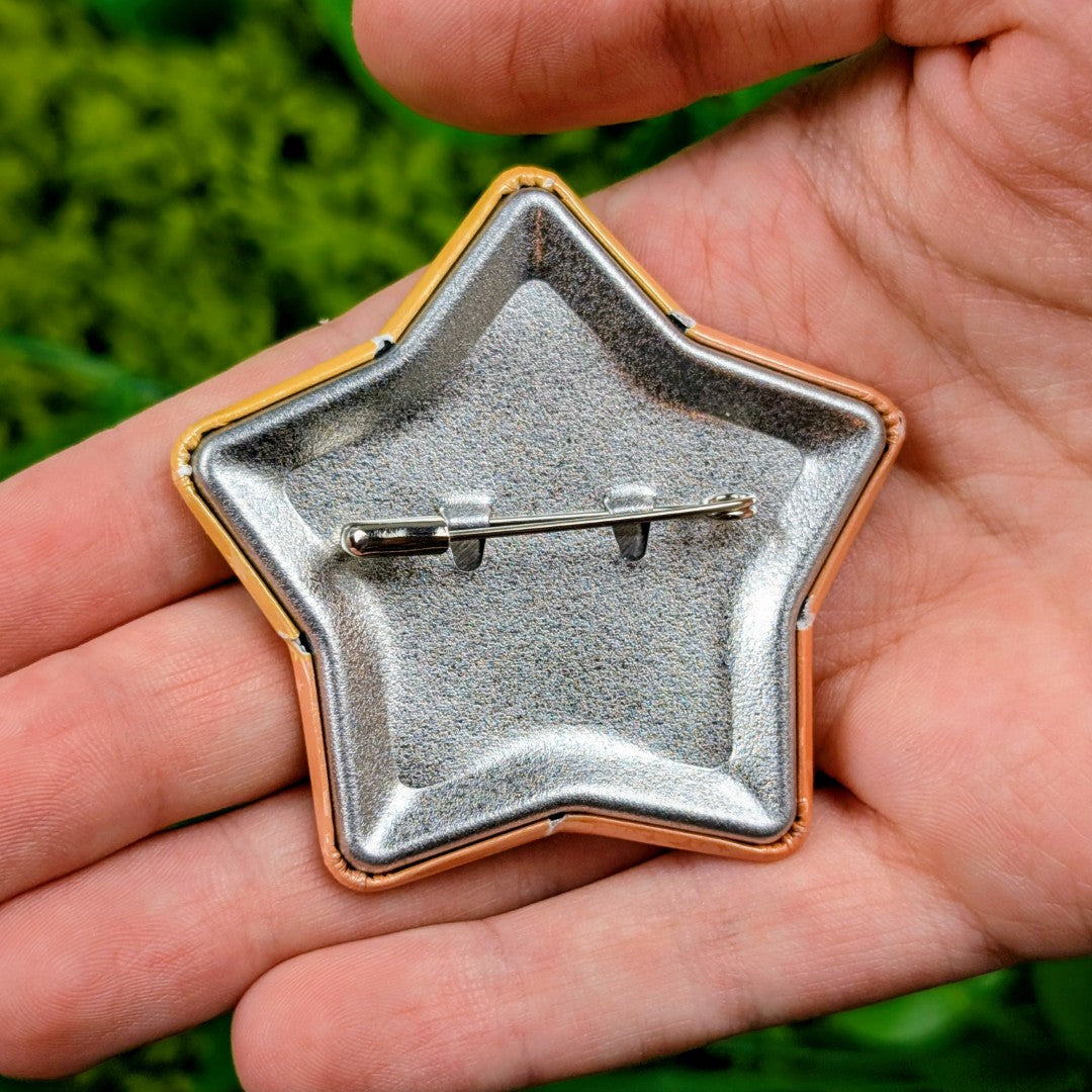 Sun Clown Star Button