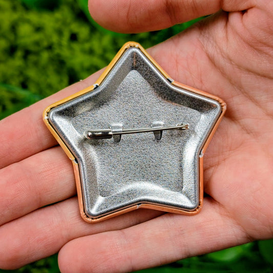 Sun Clown Star Button