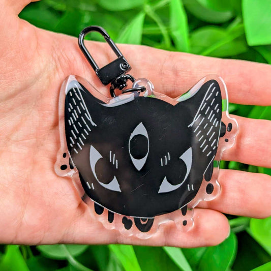 Creepy Cat Keychain!