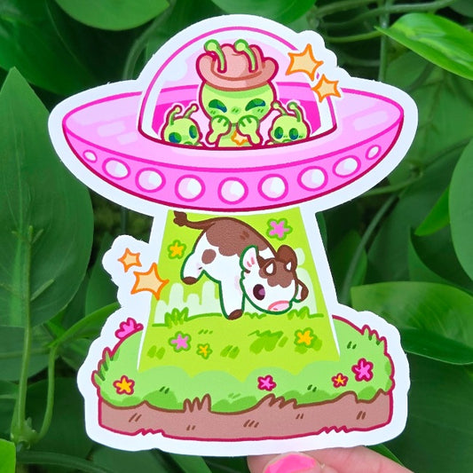 Cute Cowboy Alien Stickers!
