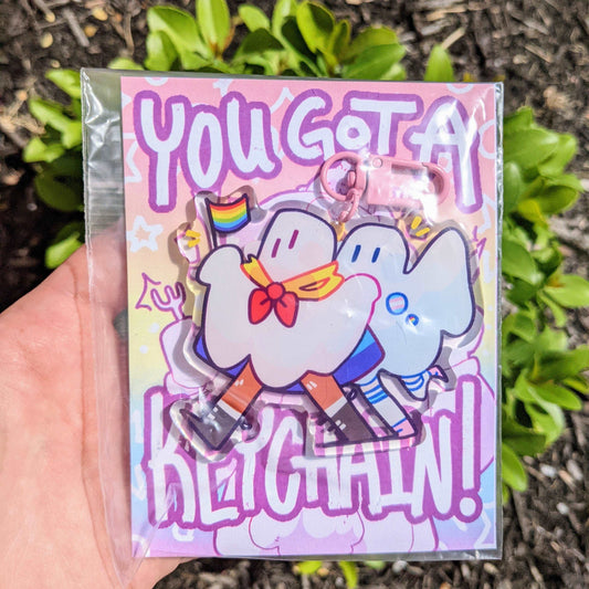 Rainbow Eyes Keychain