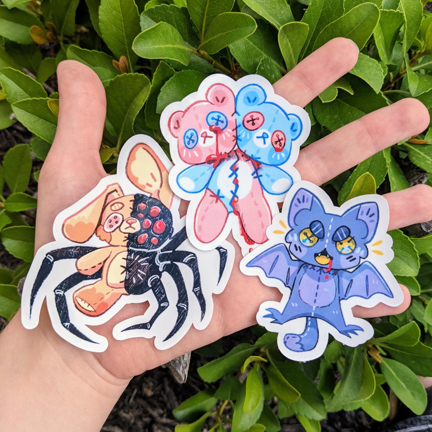 Creepy Plush Pets Sticker Set! - MilkyTomato