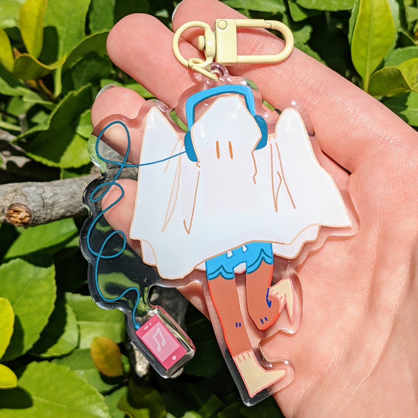Music Ghost Keychain