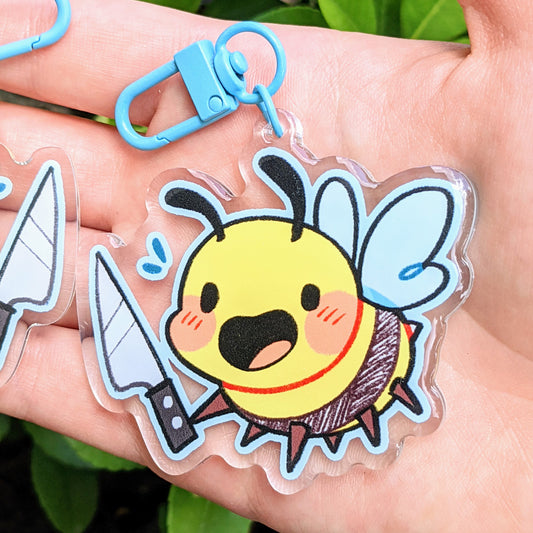 Chaotic Bee Keychains