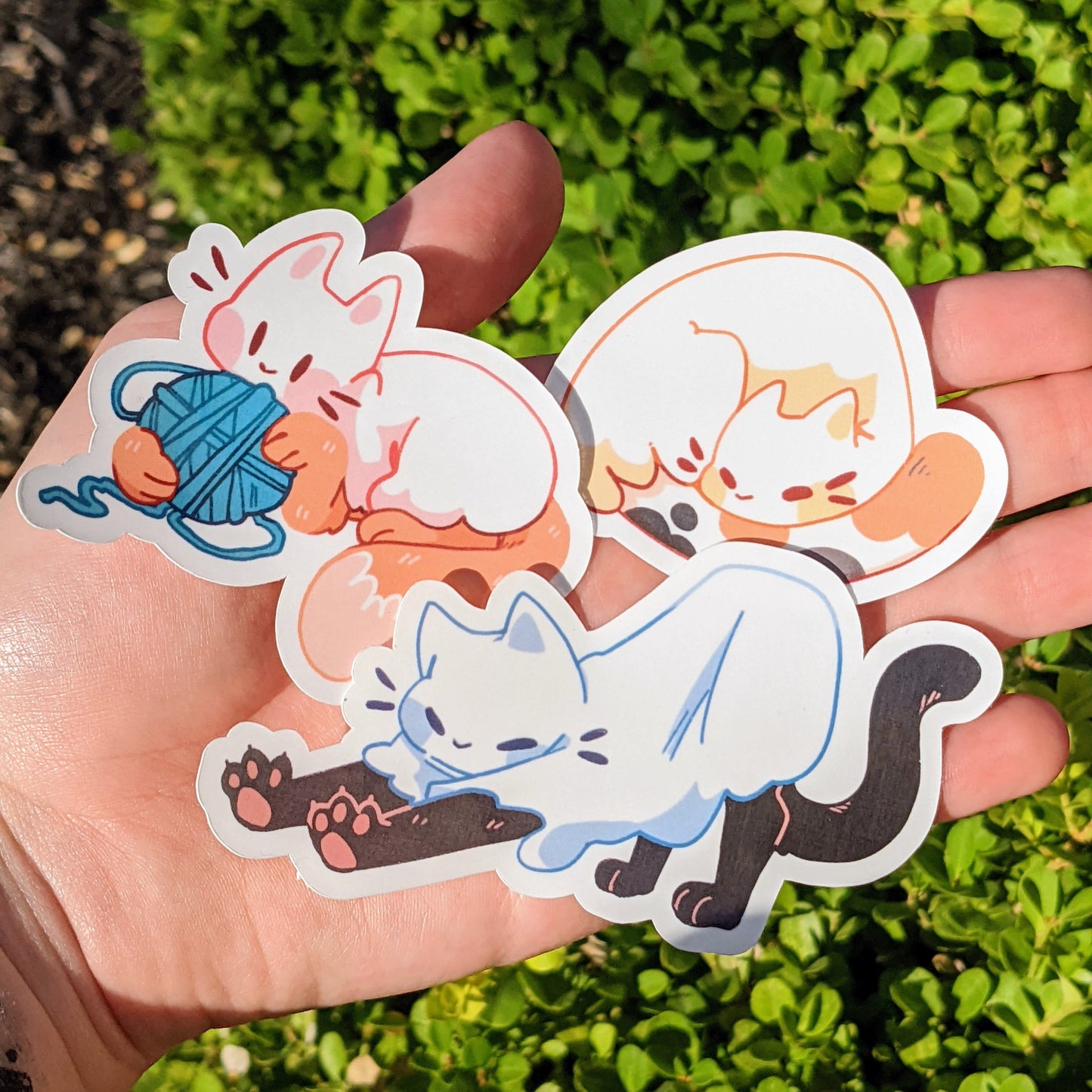 Cute Ghost Cat Stickers!