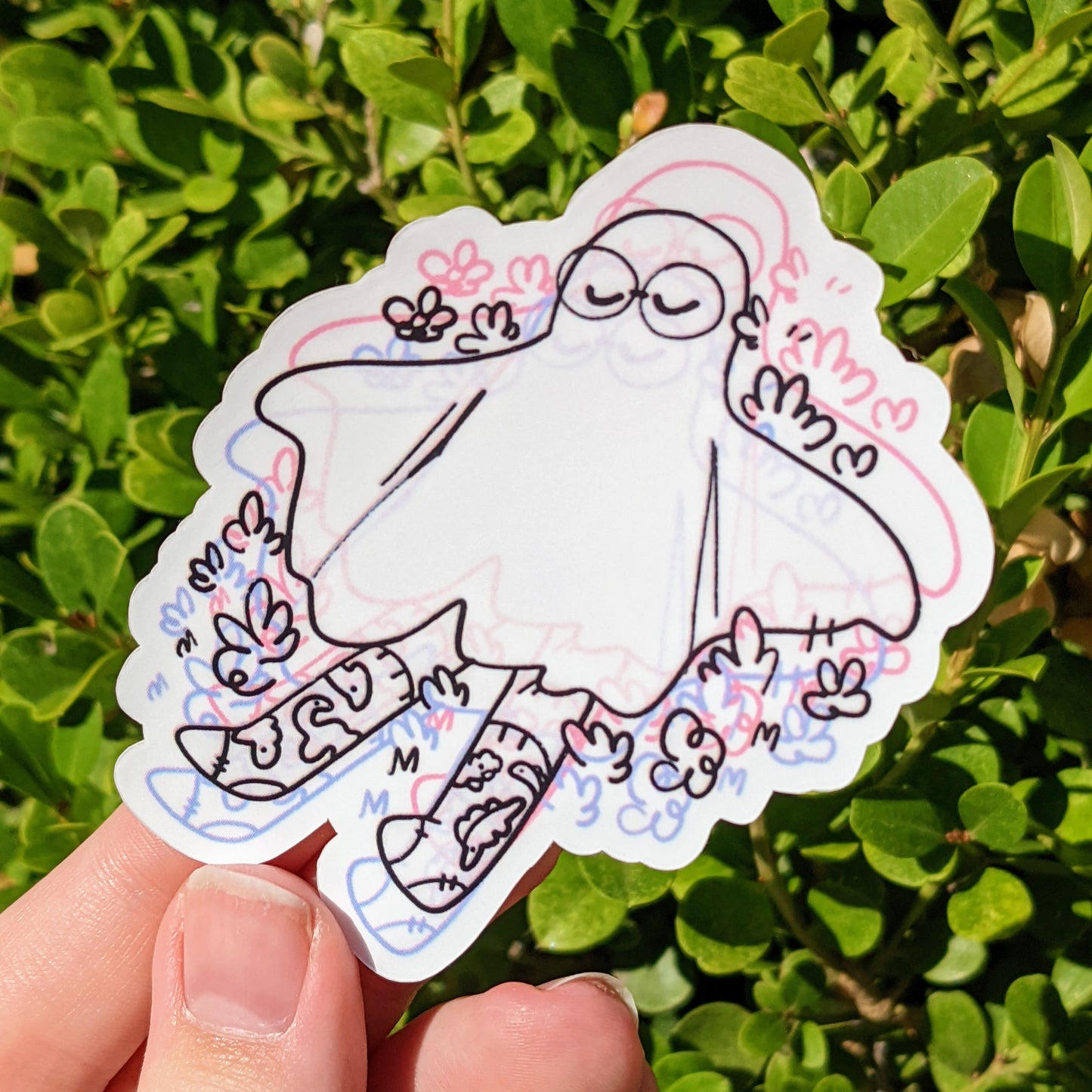 Glitchy Dream Ghost Sticker