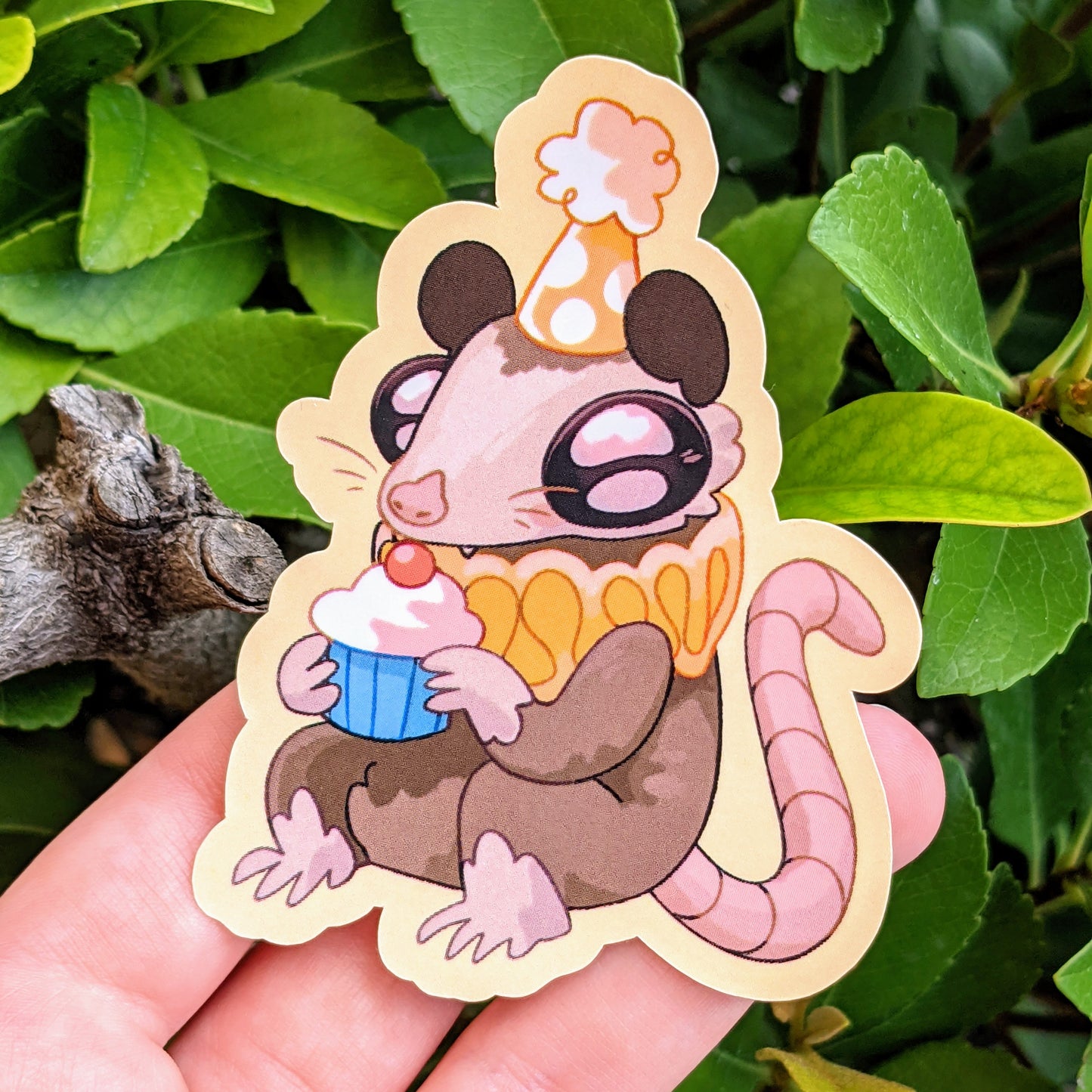 Sad Party Opossum Stickers!