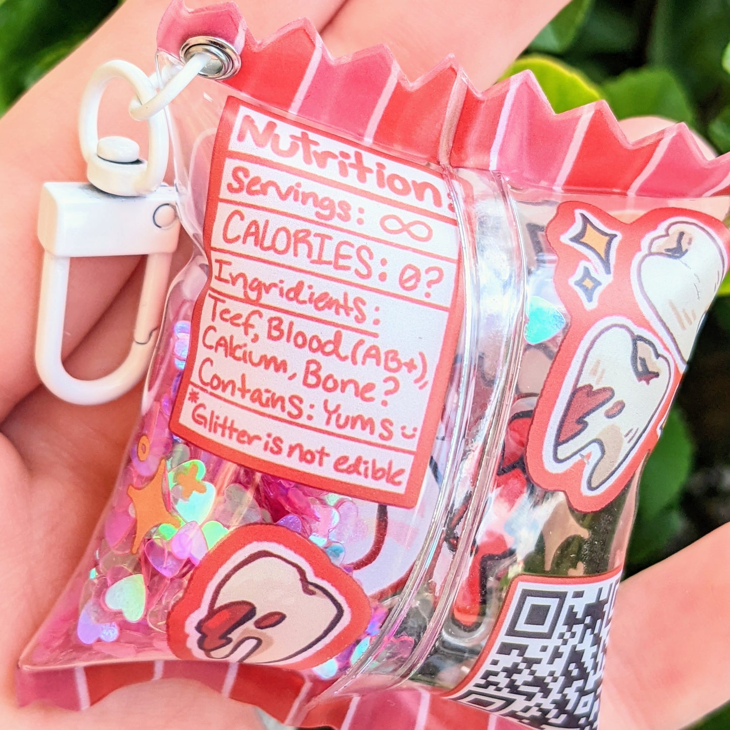 Puffy Teef Candy Keychain