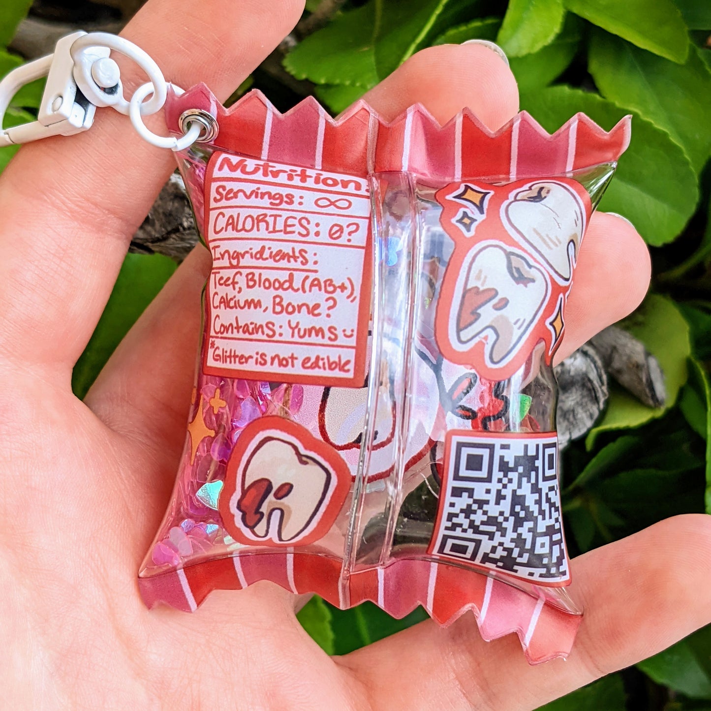 Puffy Teef Candy Keychain